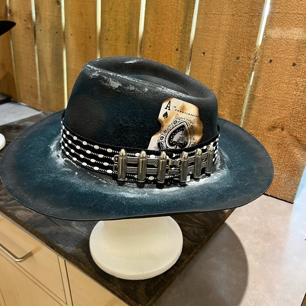 Custom Vintage Cowboy Fedora - Picture 2 of 5